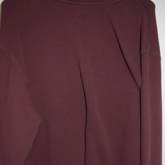 Carhartt Mens 1/4 Zip XL Maroon Long Sleeve Pullover Sweater - Picture 4 of 6